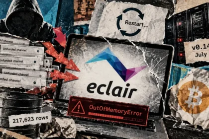 Unpatched Eclair Bitcoin Lightning nodes could crash again every time they restart